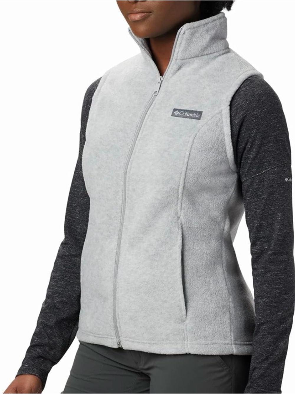 Columbia Gray Fleece Vest